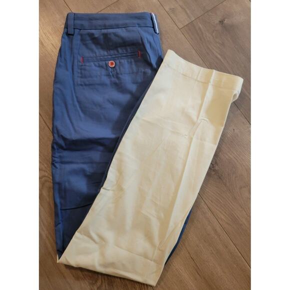 New men's 32x32 vineyard vines slim fit breaker pants blue white USA patriotic - Picture 3 of 5